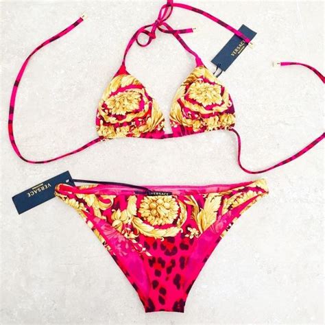 versace pink collection|pink versace bikini.